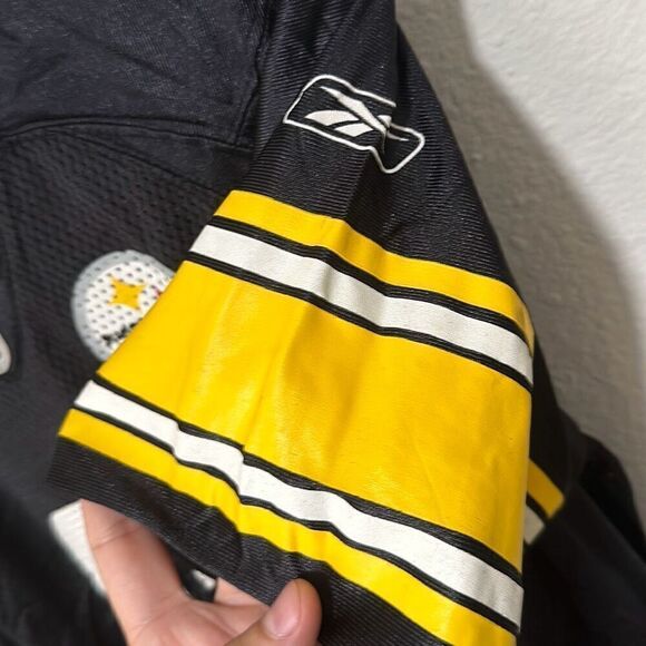 Reebok Mens Black Heath Miller Pittsburgh Steelers Jersey Size M - Picture 6 of 7